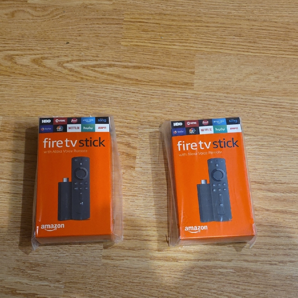 Amazon Fire TV Stick with Alexa Remote - Orange and Black